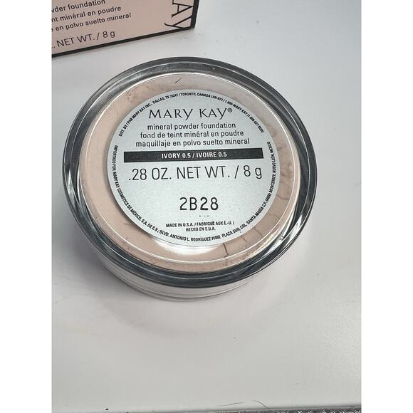 Mary Kay MINERAL POWDER FOUNDATION Ivory 0.5 .28 oz New In Box Discontinued - Picture 4 of 6